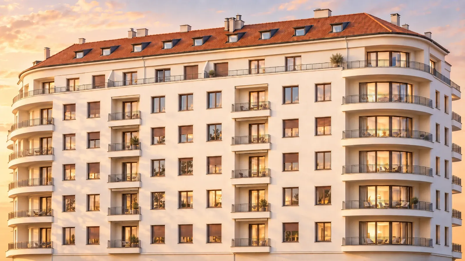 La façade rénovée du Léman et sa toiture en tuiles